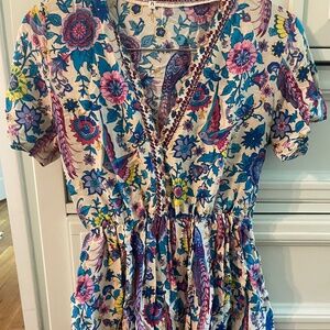 Floral/bird dress